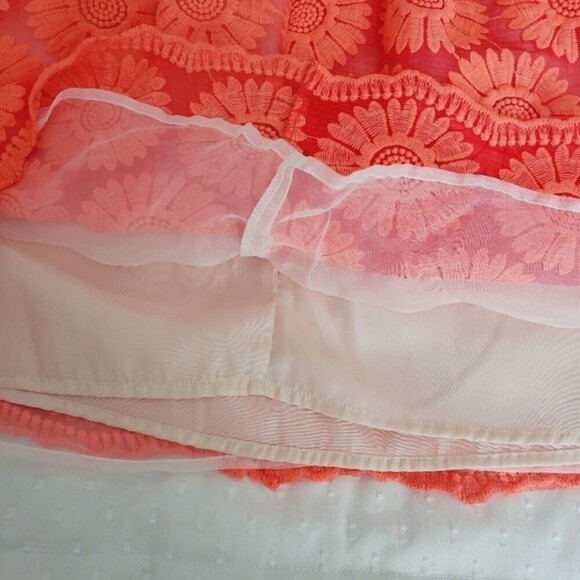 Altar'd State Orange Lace Dress with Lining sz XS - Picture 8 of 11